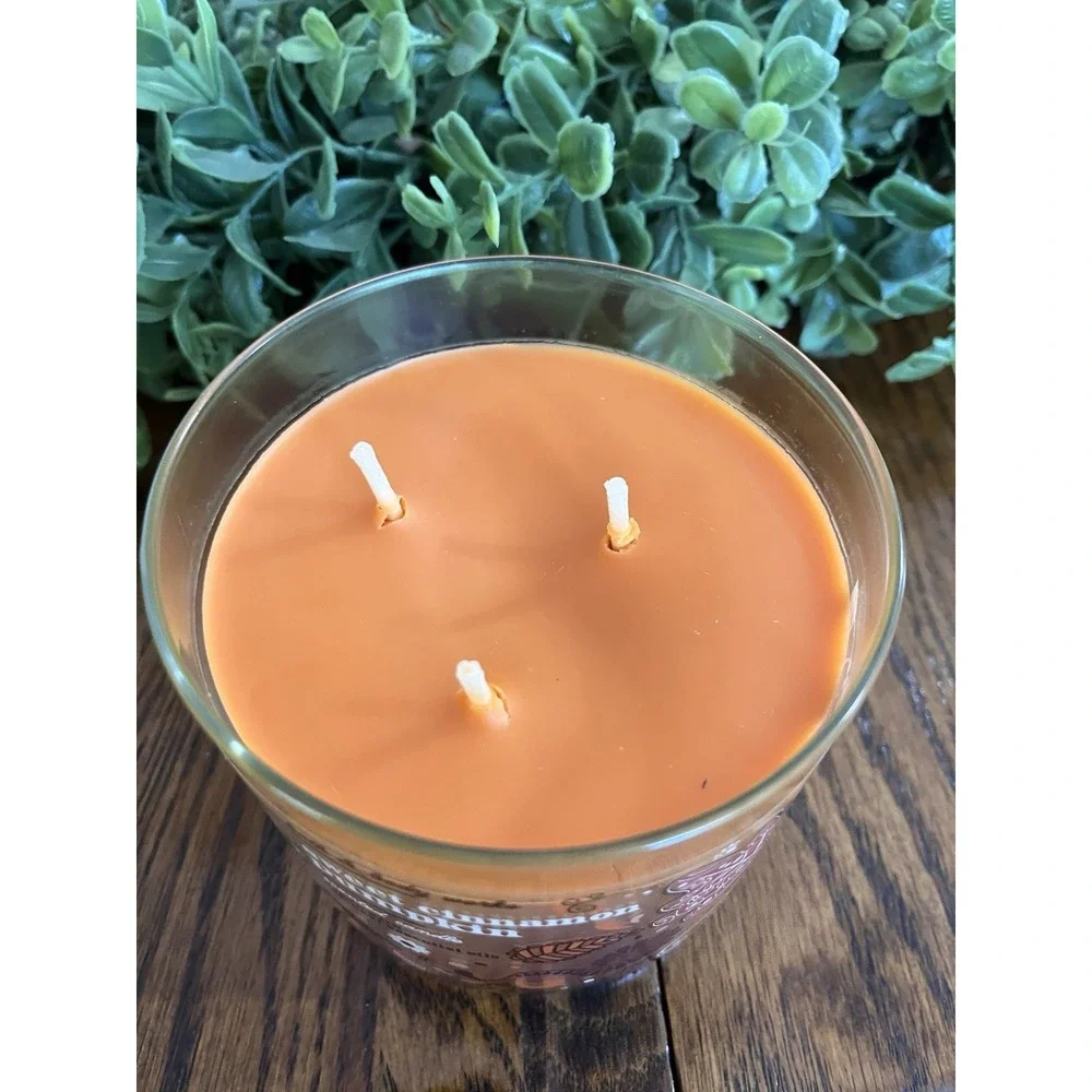 Bath and Body Works Sweet Cinnamon Pumpkin Candle 3-Wick Scented Fall 14.5 oz